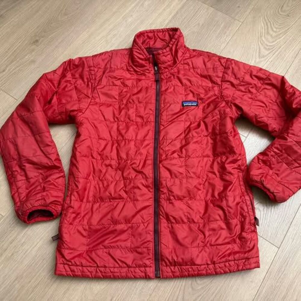Patagonia Kids' Nano Puff Jacket XL 14 Burnt Red